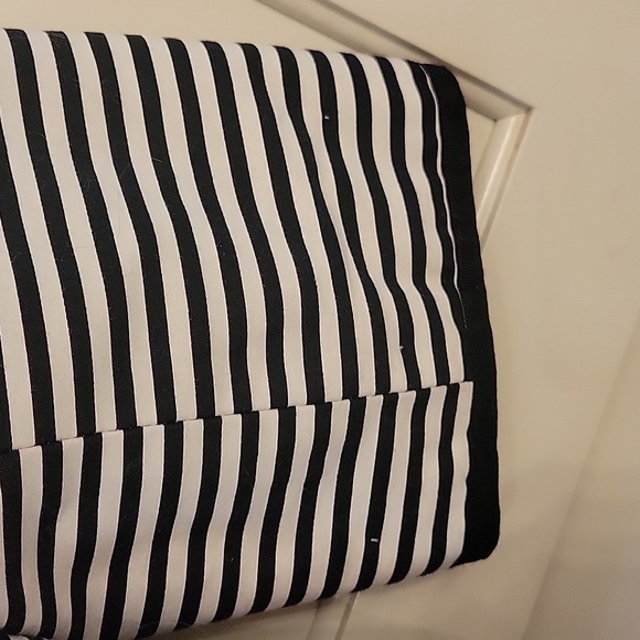 Dressbarn Black and White Striped Blazer with Notched Lapel Size 14 - Picture 5 of 6